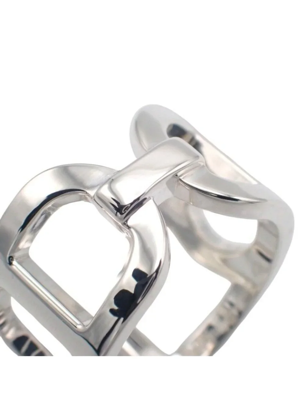 Hermes Ever Chaine D'Ancre 49 Ring 925 Sterling Silver with Simple Box